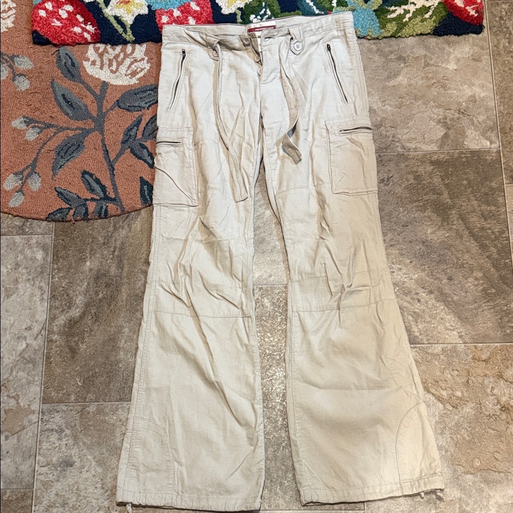 Y2k Weather Vane Cream Corduroy Pants